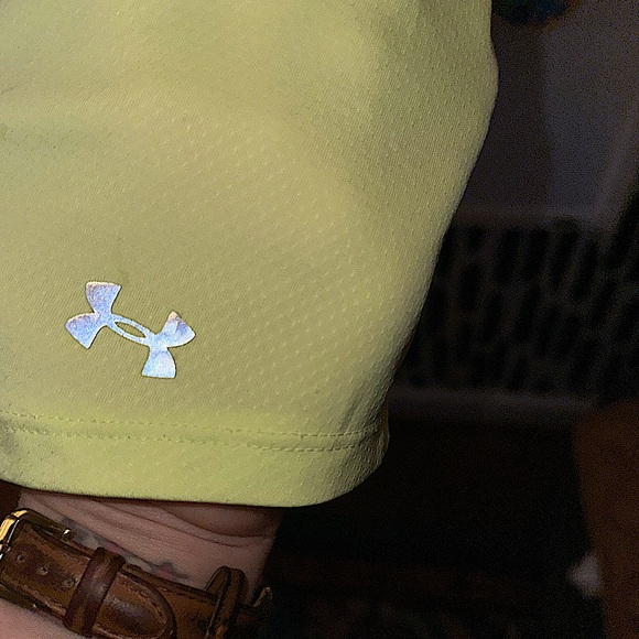 Under Armour Fly By Racing Back Tank in Neon Yellow - Picture 6 of 9